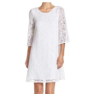 Elegant White Lace Dress